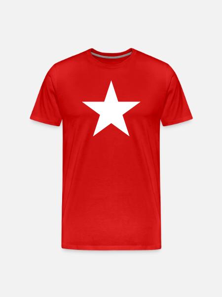 Star (der Klassiker) - Männer Premium Bio T-Shirt - Rot