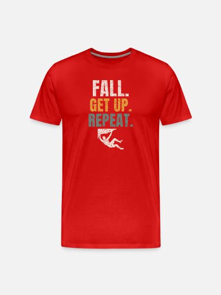 Chute Lève-toi Répète - T-shirt bio Premium Homme - rouge