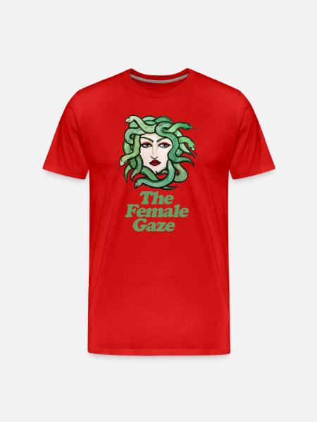 Der weibliche Blick - Männer Premium Bio T-Shirt - Rot