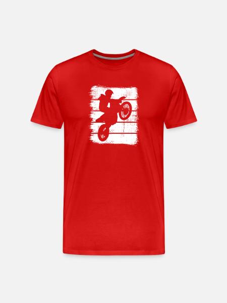 Motocross - Men's Premium Organic T-Shirt - red