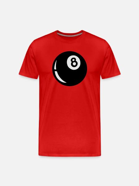 eightball - T-shirt bio Premium Homme - rouge