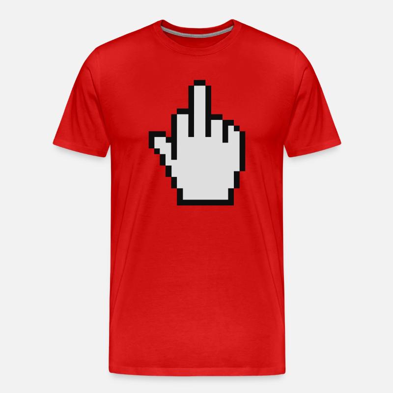 mouse_fu - Männer Premium Bio T-Shirt - Rot