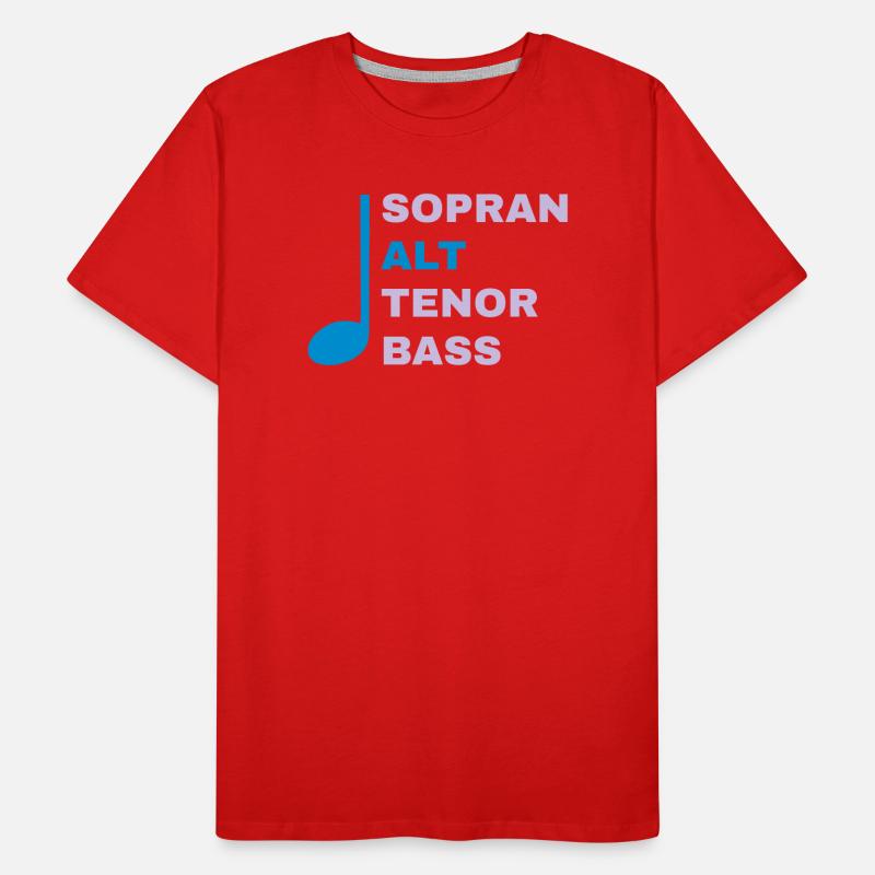 SATB mit Note - Alt Männer Premium Bio T-Shirt