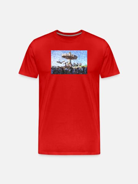 Straubing folk festival - Men's Premium Organic T-Shirt - red