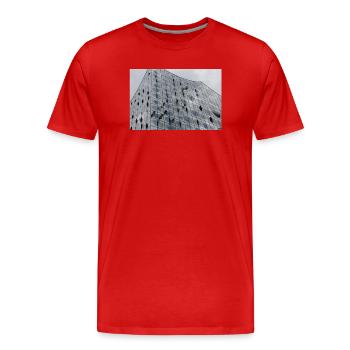 Orchestre philharmonique de l’Elbe avec laveurs de vitres - T-shirt bio Premium Homme - rouge - Devant - Damien (186cm)