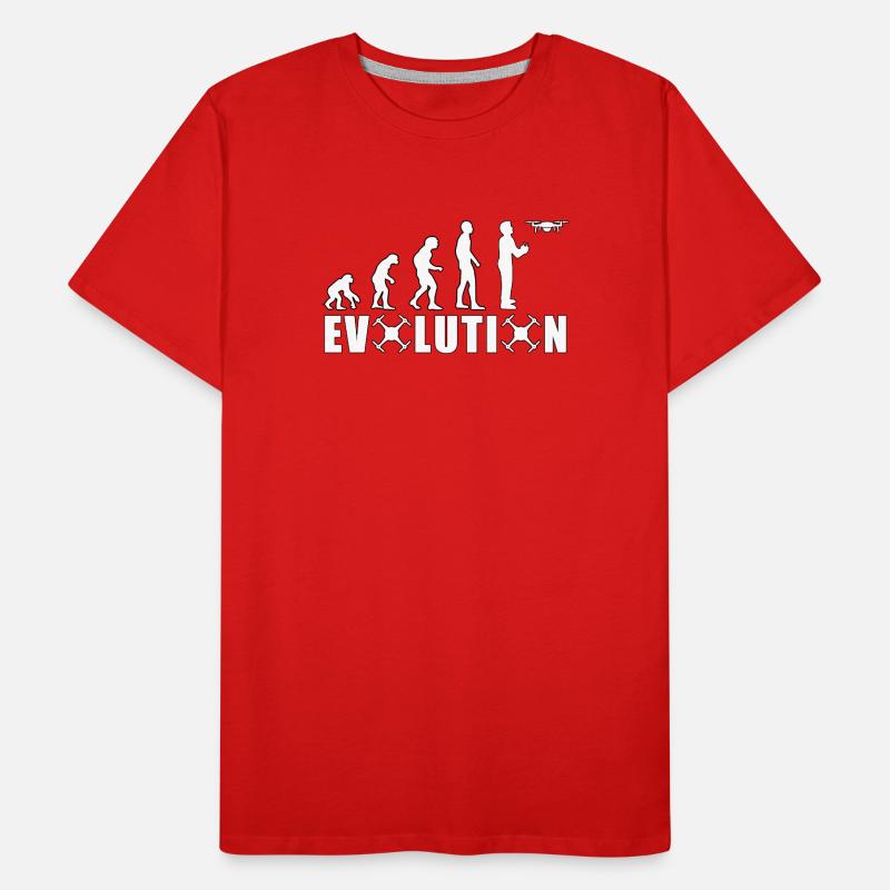 EVOLUTION DRONE Gift Ground Pilot Flying Men's Premium Organic T-Shirt