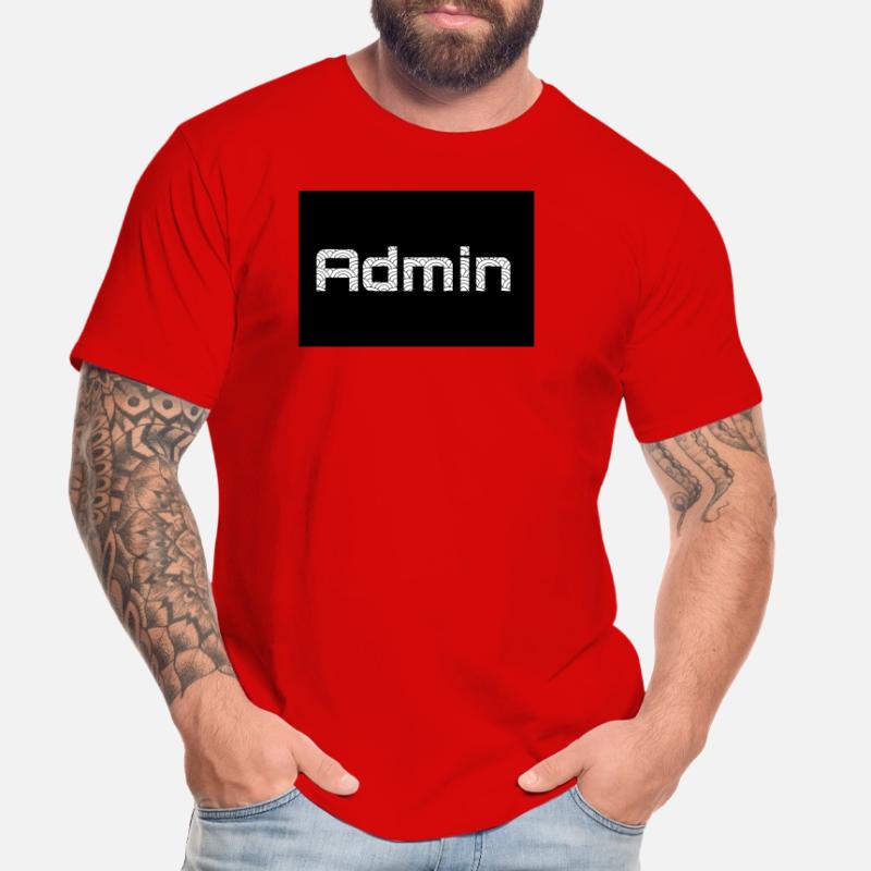 ADMIN Whitewords/Blackbackround Männer Premium Bio T-Shirt