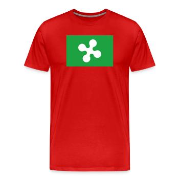 Lombardy Italy - Men's Premium Organic T-Shirt - red - Front - Damien (186cm)