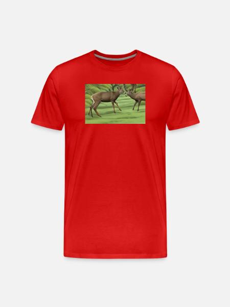 Deer deer - Men's Premium Organic T-Shirt - red