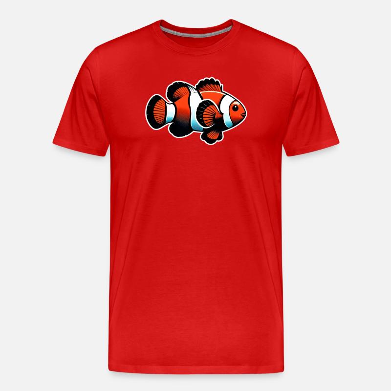 Clownfische - Männer Premium Bio T-Shirt - Rot