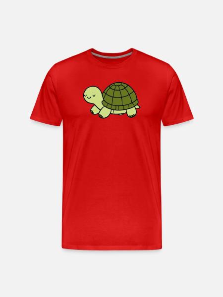 Turtle - Men's Premium Organic T-Shirt - red