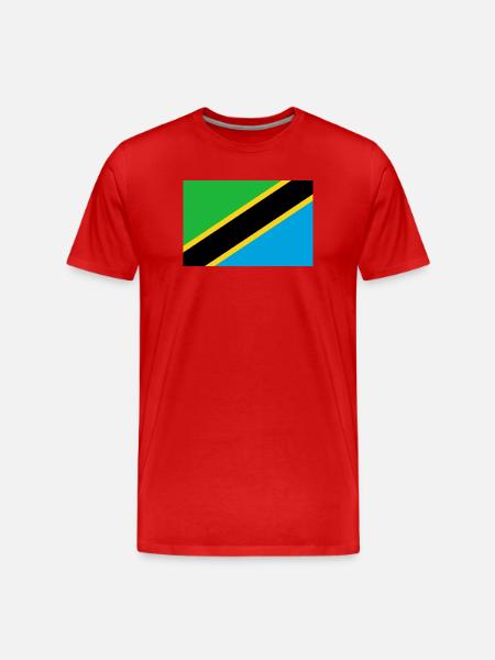 Tanzanie - T-shirt bio Premium Homme - rouge