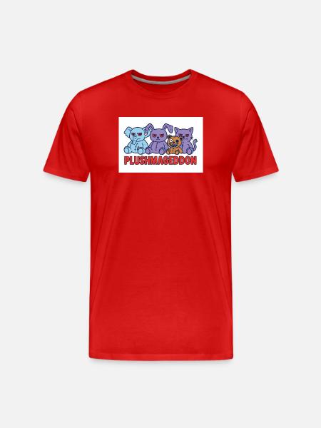 Plushmageddon - Männer Premium Bio T-Shirt - Rot