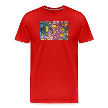 micro - Men's Premium Organic T-Shirt - red - Front - Damien (186cm)