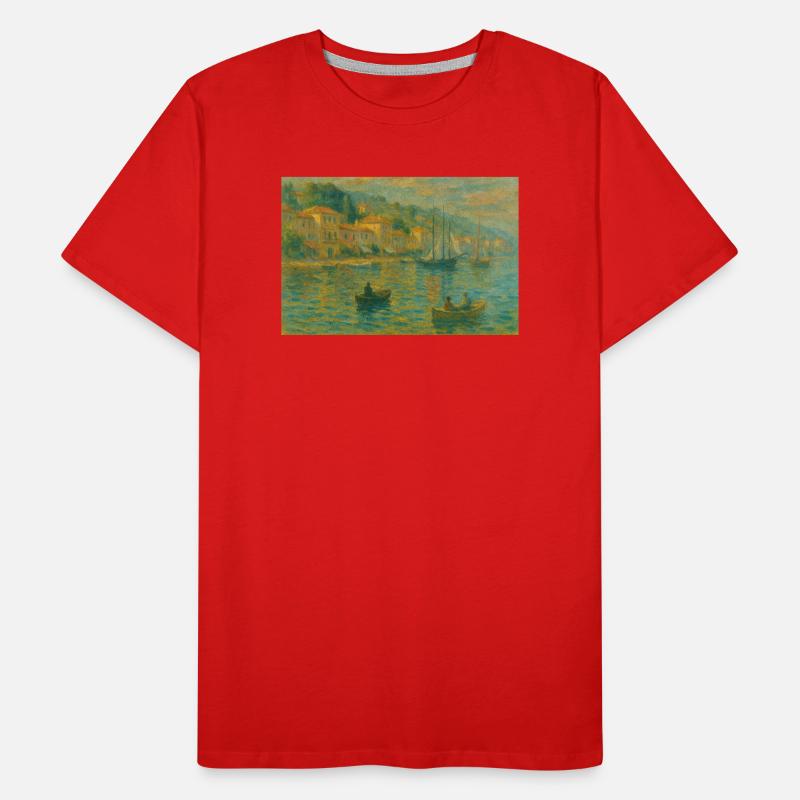 Harbour impression evening light Men's Premium Organic T-Shirt