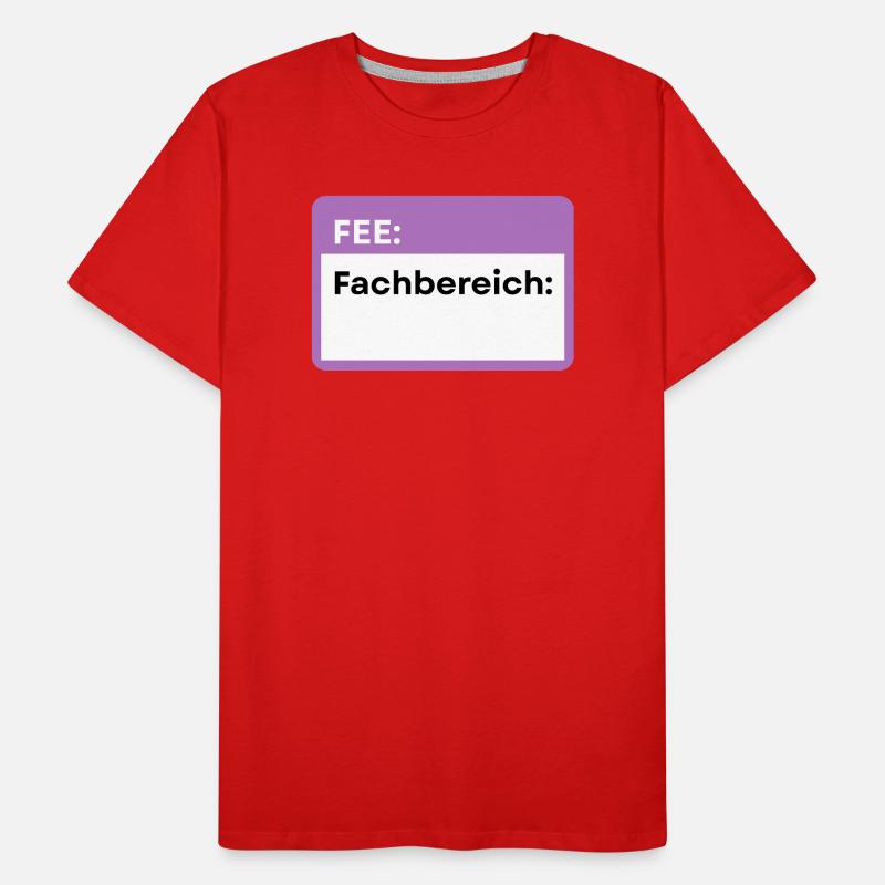 Fachbereich Schild Lila Männer Premium Bio T-Shirt