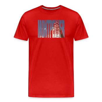 Montpellier Stadt-Tippfehler - Männer Premium Bio T-Shirt - Rot - Vorne - Damien (186cm)