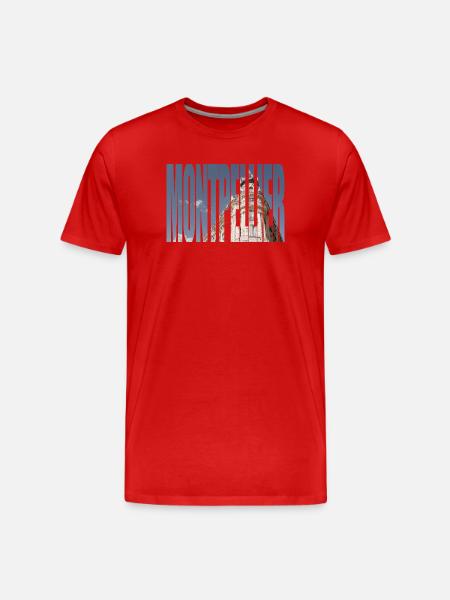 Montpellier Stadt-Tippfehler - Männer Premium Bio T-Shirt - Rot