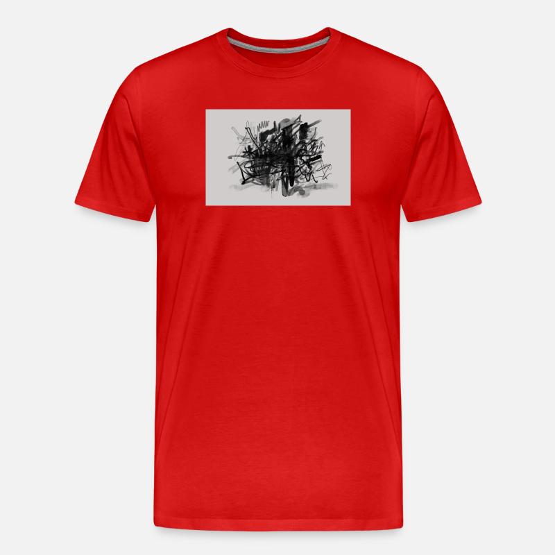 Knoten des Lärms - Männer Premium Bio T-Shirt - Rot