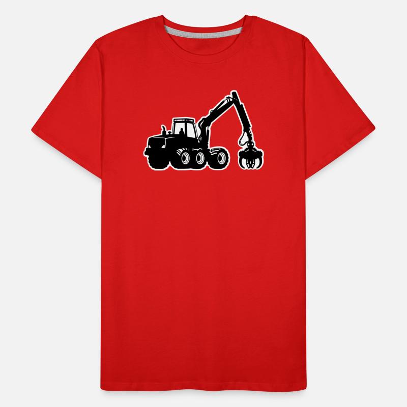 Silhouette de moissonneuse T-shirt bio Premium Homme