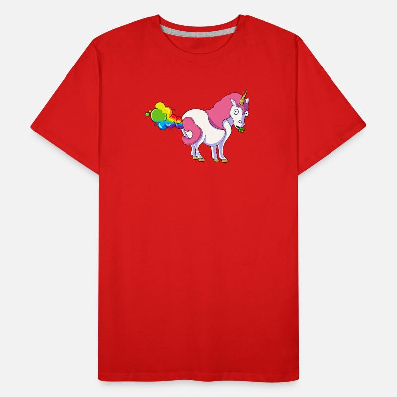 Pupsi Einhorn Männer Premium Bio T-Shirt