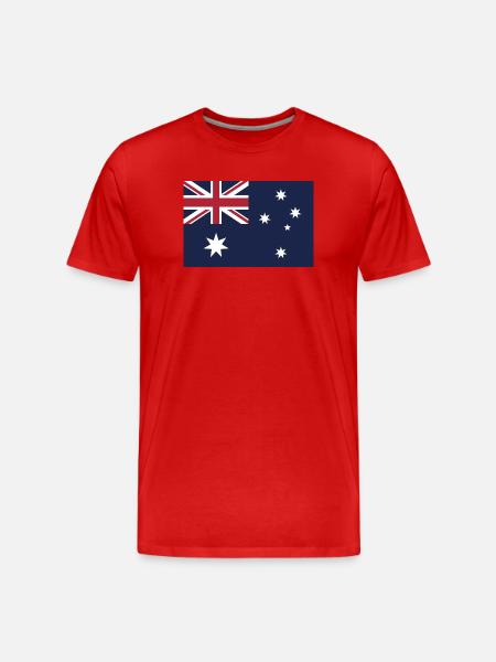 Zeig deine Farben – Australien - Männer Premium Bio T-Shirt - Rot