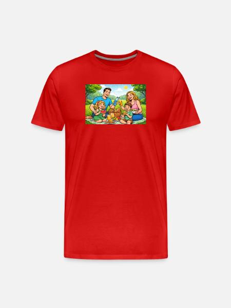 Peace... Everybody needs it. - Men's Premium Organic T-Shirt - red