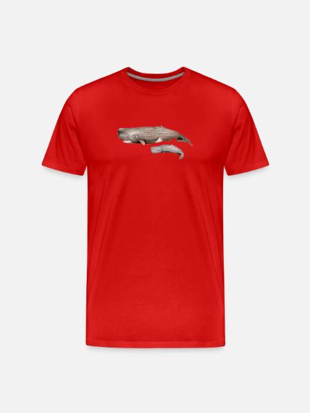 Cachalot - Sperm whale - Sperm whales - Men's Premium Organic T-Shirt - red