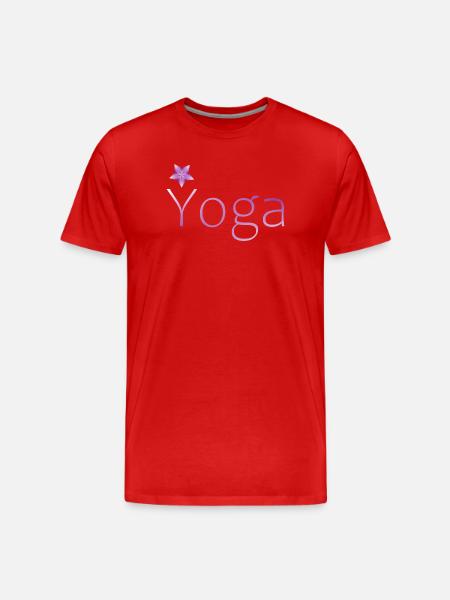 yoga meditation gift idea - Men's Premium Organic T-Shirt - red