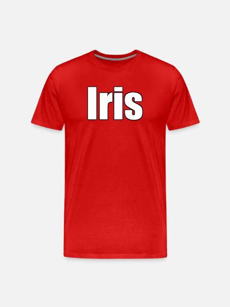 Iris - Men's Premium Organic T-Shirt - red