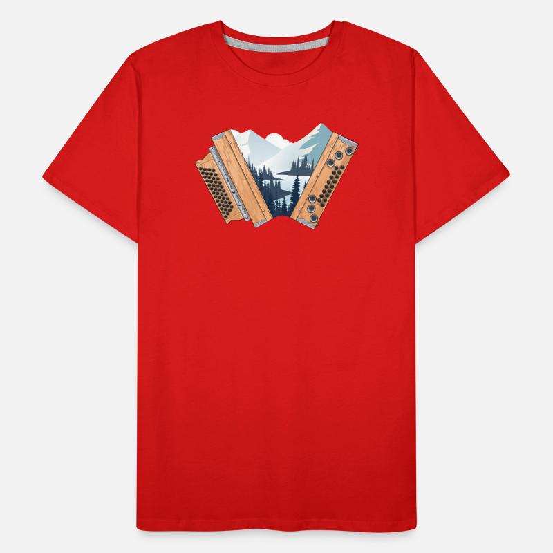 Harmonica Styrian Home Hiver | ZiachON ! T-shirt bio Premium Homme