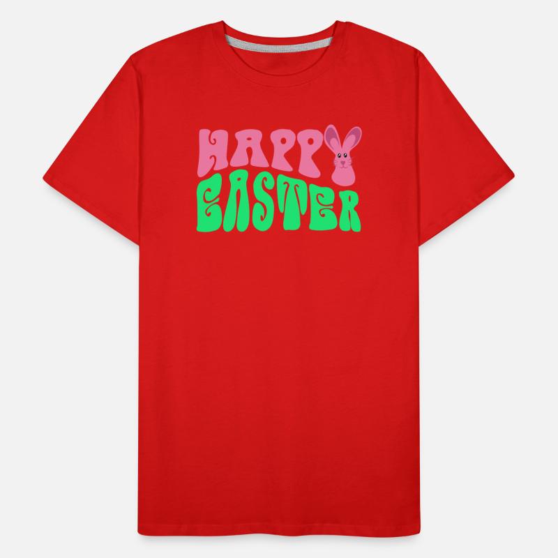 Frohe Ostern - Happy Easter Männer Premium Bio T-Shirt