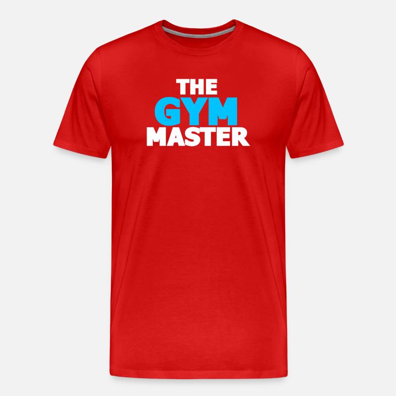 The Gym Master - Männer Premium Bio T-Shirt - Rot