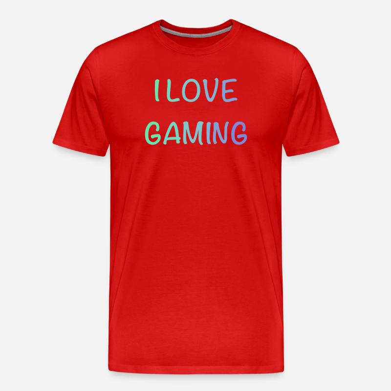 J’adore le jeu vidéo - T-shirt bio Premium Homme - rouge