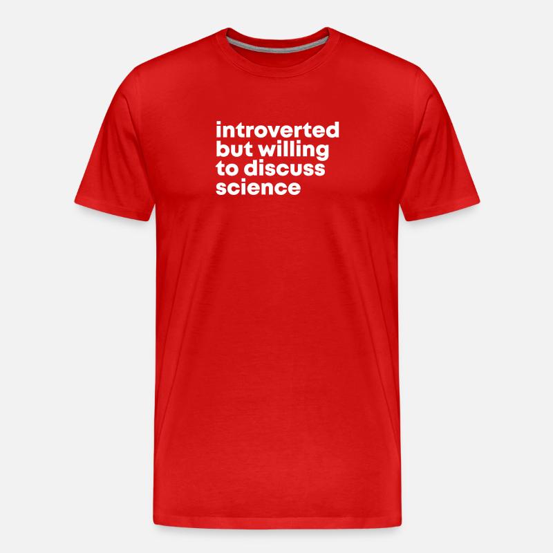 Wissenschaft - Männer Premium Bio T-Shirt - Rot