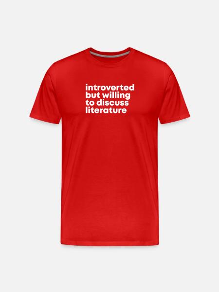 littérature - T-shirt bio Premium Homme - rouge