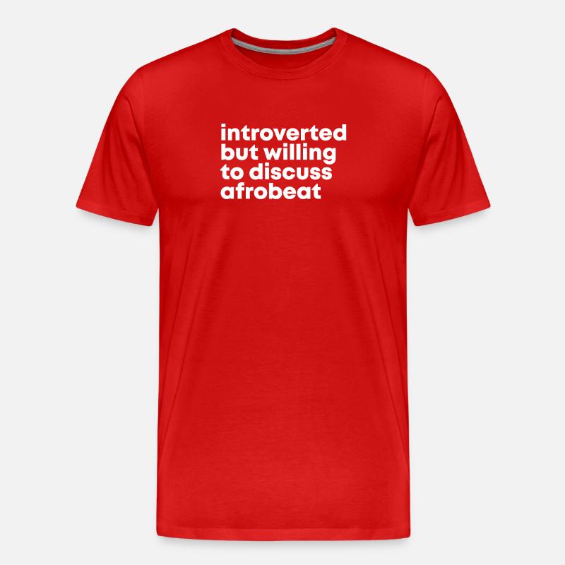 Afrobeat - Männer Premium Bio T-Shirt - Rot