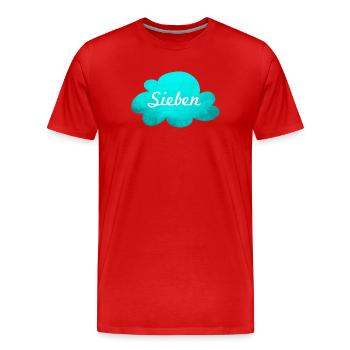 Cloud neuf Structure Ciel Citations Cool Chance - T-shirt bio Premium Homme - rouge - Devant - Damien (186cm)