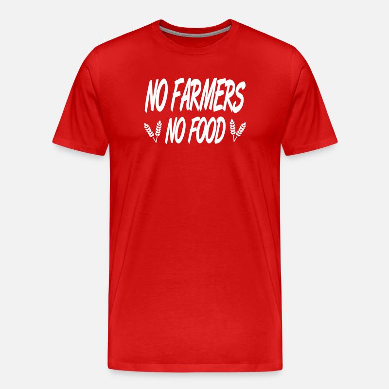 Bauer - Männer Premium Bio T-Shirt - Rot