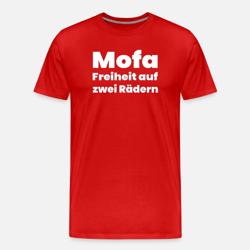 Mofa - Männer Premium Bio T-Shirt - Rot