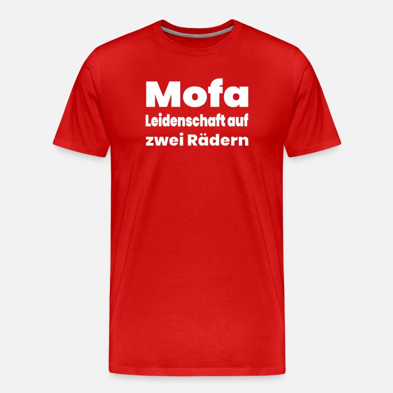 Mofa - Männer Premium Bio T-Shirt - Rot