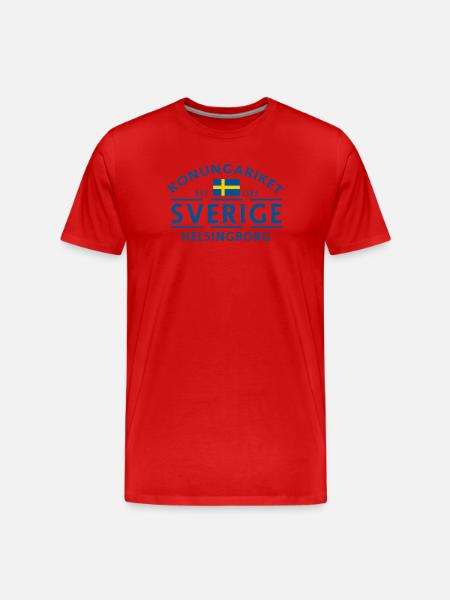 Helsingborg Sweden Emblem 1523 - Men's Premium Organic T-Shirt - red
