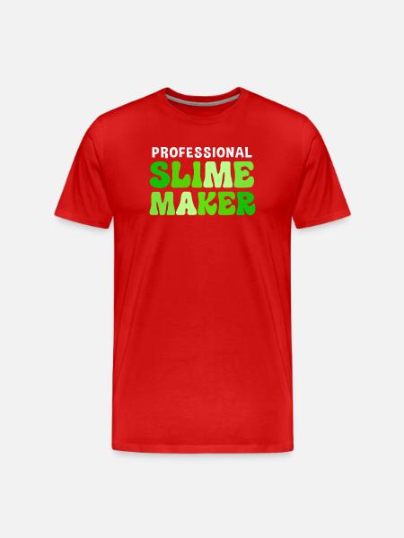 Slime visqueux Slime - T-shirt bio Premium Homme - rouge