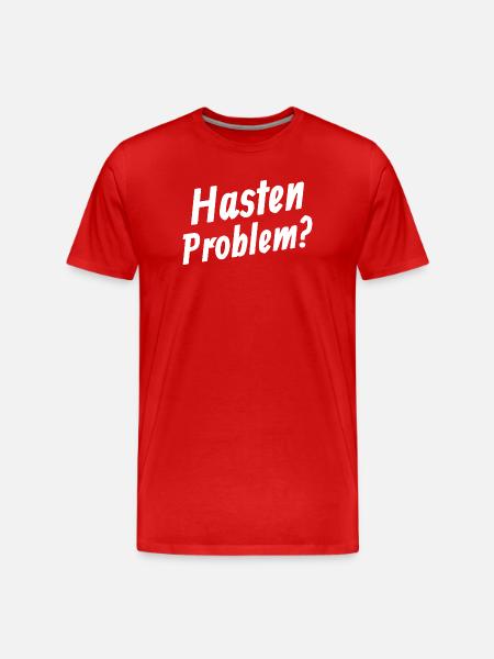 Hasten Problem - Men's Premium Organic T-Shirt - red