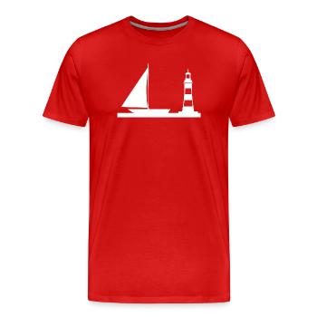 Voile - T-shirt bio Premium Homme - rouge - Devant - Damien (186cm)