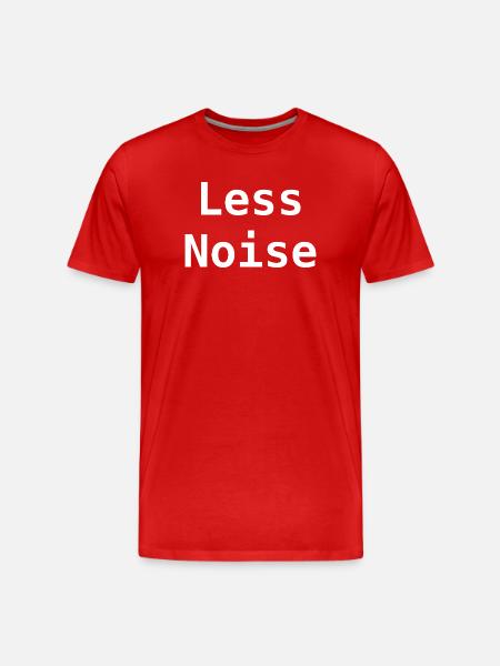 Less noise - Men's Premium Organic T-Shirt - red