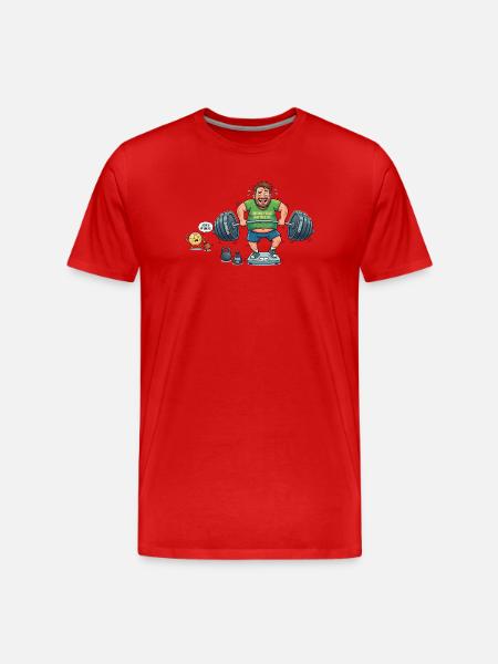 Abnehmen - Männer Premium Bio T-Shirt - Rot