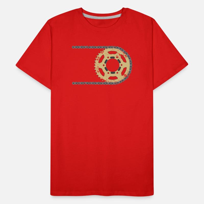 Sprocket chain composite cracks Men's Premium Organic T-Shirt