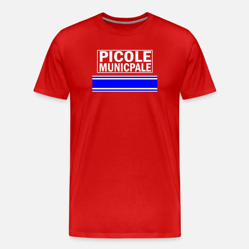 Piktogramm des kommunalen Trinkpfeffers - Männer Premium Bio T-Shirt - Rot