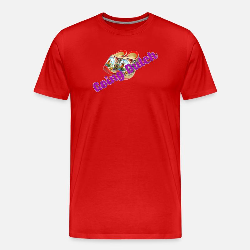 Going Dutch - Männer Premium Bio T-Shirt - Rot